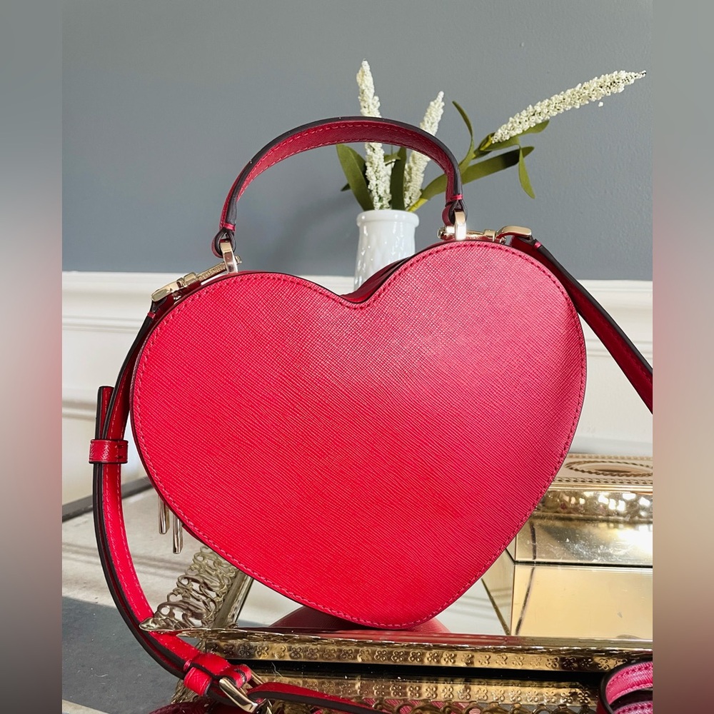 Kate Spade Red Heart-Shaped Bag - Picture 7 of 12